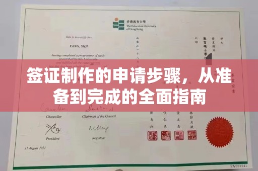 肇庆签证制作的申请步骤，从准备到完成的全面指南